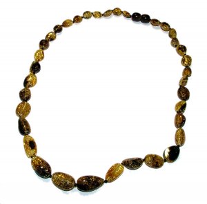 Adult Olive Amber Necklace